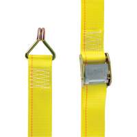 Ratchet Strap, Cam Buckle, 2" W x 12' L, 500 lbs. (227 kg) WLL Auto-Cam