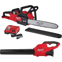 Cordless Chainsaw & Blower Kit, 16", Battery Powered, 18 V Auto-Cam