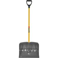 High Capacity Mountain Mover Snow Shovel, Polypropylene Blade, 19" Wide, D-Grip Handle Auto-Cam