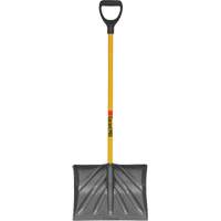 Pro Scraper Shovel, Polypropylene Blade, 18" Wide, D-Grip Handle Auto-Cam