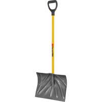 Pro Scraper Shovel, Polypropylene Blade, 18" Wide, D-Grip Handle Auto-Cam