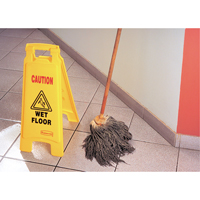 "Wet Floor" Safety Signs, English with Pictogram Auto-Cam