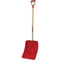 Alpine Snow Shovel, Polypropylene Blade, 13-9/10" Wide, D-Grip Handle, Wearstrip Included Auto-Cam