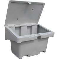 Salt Sand Container SOS, With Hasp, 42" x 29" x 30", 11 cu. Ft., Grey Auto-Cam