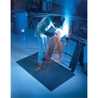 Tapis WeldSafe No 447, Caoutchouc, 75' lo, 2' la x 9/16" &eacute;pais, Noir Auto-Cam