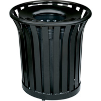Contenant pour déchets sans couvercle Americana Series, Acier, 36 gal. US NI032 | Auto-Cam