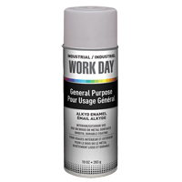 Peinture industrielle Work Day, Gris, Tr&egrave;s mat, 10 oz, Canette a&eacute;rosol Auto-Cam
