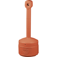 Smokers Cease-Fire&reg; Cigarette Butt Receptacle, Free-Standing, Plastic, 1 US gal. Capacity, 30" Height Auto-Cam