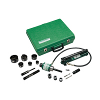 Hydraulic Knockout Kit with Hand Pump and Slug-Buster&reg; Punches Auto-Cam