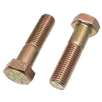 Vis d'assemblage hexagonale, 3/8" dia., 4" lo, Acier inoxydable, Cors&eacute; Auto-Cam
