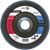 POWERBLEND Flap Disc, 5" x 7/8", Type 29, Z40 Grit, Zirconia Alumina Auto-Cam