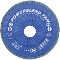 POWERBLEND TRM Trimmable Flap Disc, 5" x 7/8", Type 29, Z60 Grit, Zirconia Alumina Auto-Cam