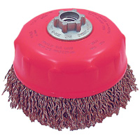 MAXI-CRIMPED Premium Crimped Wire Cup Brush Auto-Cam