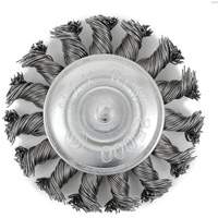 EKR275-20 Shaft-Mounted Knot Twisted Radial Brush, 3", .02" Fill, 1/4" Shank Auto-Cam