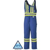 5524A High-Visibility Flame-Resistant Quilted Safety Coveralls, 2X-Large, Royal Blue Auto-Cam