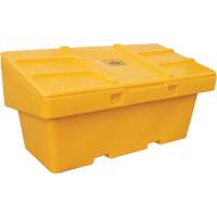 Salt Sand Container SOS, With Hasp, 72" x 36" x 36", 36 cu. Ft., Yellow Auto-Cam