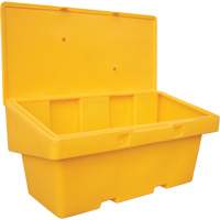Salt Sand Container SOS, With Hasp, 72" x 36" x 36", 36 cu. Ft., Yellow Auto-Cam