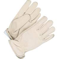 Ladies Insulated Driver Gloves, 8, Grain Cowhide Palm, Fleece Inner Lining Auto-Cam
