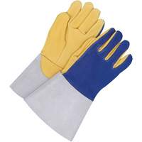 Gants pour soudeur TIG avec poignet de 5,5", Cuir fleur de daim, Taille 10 Auto-Cam
