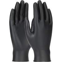 Gants jetables ambidextres Grippaz Skins, Grand, Nitrile, 6 mils, Sans poudre, Noir Auto-Cam