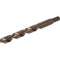 Heavy-Duty Jobber Drill Bit, High Speed Cobalt, 1/2", 6" L, 1-1/2" Flute, 135° Point Angle Auto-Cam