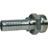 Boss Spud x Hose Shank, Steel, 2" Auto-Cam