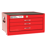 PRO+ Series Intermediate Chest, 26" W, 3 Drawers, Red Auto-Cam