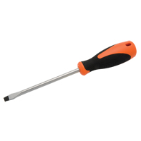 Slotted Screwdriver, 5/16" Tip, Round, 10-5/8" L, Cushion Grip Handle Auto-Cam