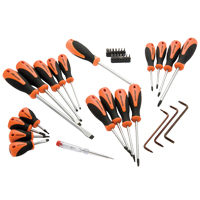 Screwdriver Set, 36 Pcs. Auto-Cam