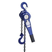 Lever Hoist with 3' Chain, 3' Lift, 500 lbs. (0.25 tons) Capacity Auto-Cam
