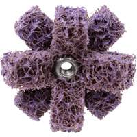 Scotch-Brite Cross Buff, BF-XB, 1-1/2" Dia., Medium Grit, Aluminum Oxide Auto-Cam