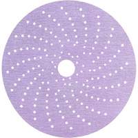 Disque de ponçage net mauve Hookit, dia 6", Grain P240, Oxyde d'aluminium, Poids C Auto-Cam