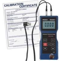 Thickness Gauge with ISO Certificate, Digital Display, Ultrasound, 0.05" to 7.9" (1.5 mm to 200 mm) Range NJW234 | Auto-Cam