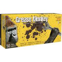 Gants Grease Monkey, Grand, Nitrile, 8 mils, Sans poudre, Noir Auto-Cam