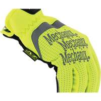 FastFit&reg; High-Visibility Work Gloves, Synthetic Palm, Size Medium/9 Auto-Cam