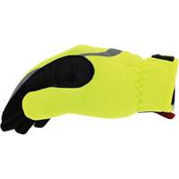 FastFit&reg; High-Visibility Work Gloves, Synthetic Palm, Size Medium/9 Auto-Cam