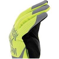 FastFit&reg; High-Visibility Work Gloves, Synthetic Palm, Size Medium/9 Auto-Cam