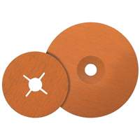 Coolcut XX Sanding Disc, Aluminum Oxide/Ceramic, 24, 4-1/2" Dia x 7/8" Arbor Auto-Cam