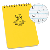 Pocket Top-Spiral Notebook, Soft Cover, Yellow, 100 Pages, 4" W x 6" L Auto-Cam