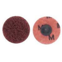 PowerLock&reg; Abrasotex Buffing Disc, 4" Dia., Medium Grit, Aluminum Oxide Auto-Cam