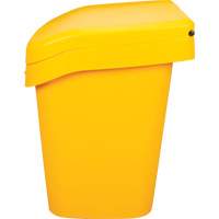 Salt & Sand Storage Bins, With Hasp, 21" x 27" x 26", 4.24 cu. ft., Yellow Auto-Cam