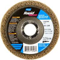 4-1/2X7/8 RAPID FINISH WHEEL NEX-2AM MED, 4-1/2" Dia., Medium Grit, Aluminum Oxide Auto-Cam