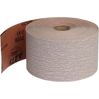 Abrasive No-Fil PSA Paper Roll, Aluminum Oxide, 2-3/4" W x 135' L, 220 Grit Auto-Cam