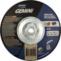 Meule soucoupes Gemini, 7" x 1/4", Arbre 5/8"-11, Oxyde d'aluminium, Type 28 Auto-Cam