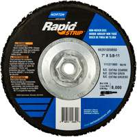 Bear-Tex&reg; Rapid Strip Non-Woven Depressed Center Discs, 7" Dia., Extra Coarse Grit, Silicon Carbide Auto-Cam