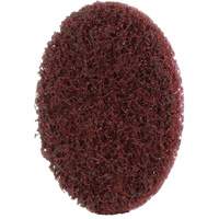 Disque de conditionnement de surface Roloc Scotch-Brite, 1" dia., Grain Moyen, Oxyde d'aluminium Auto-Cam