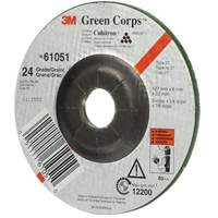 Green Corps Flexible Grinding Wheel, 5" x 1/4", 7/8" Arbor, Ceramic, Type 1 Auto-Cam