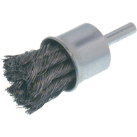 Economy Knot Wire End Brush, 3/4" Dia., 0.02 Wire Dia., 1/4" Shank Auto-Cam