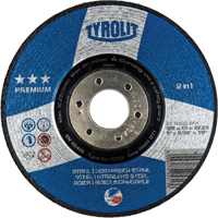 Premium 2-in-1 Grinding Wheel, 4-1/2" x 9/32", 7/8" Arbor, Type 27 Auto-Cam