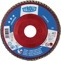 Long Life Flap Disc, 4-1/2" x 7/8", Type 27, 40 Grit, Zirconium Auto-Cam